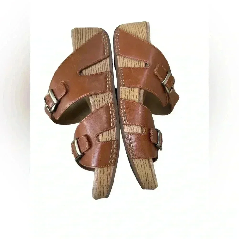 DANSKO Leeann Tan Burnished Calf Sandals
